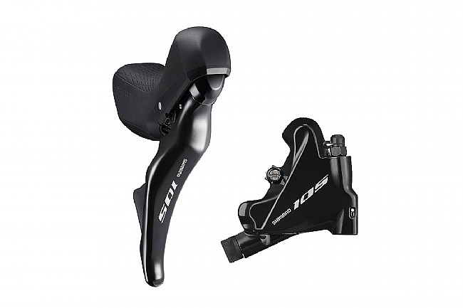Shimano 105 ST-R7025 Shifter with BR-R7070 Disc Brake Left/Front, Flat Mount
