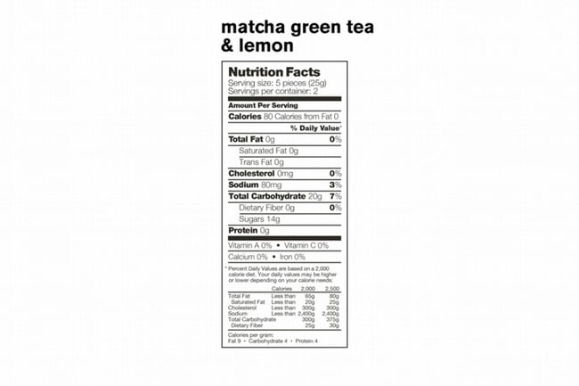 Skratch Labs Sport Energy Chews (Box of 10) Matcha and Lemon