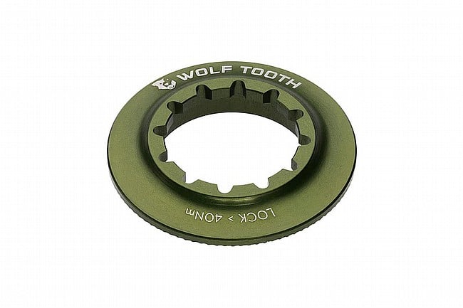 Wolf Tooth Components Centerlock Internal Rotor Lockring Olive