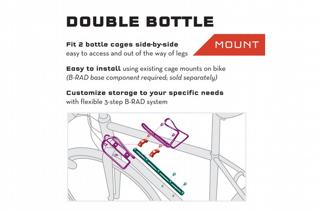 Wolf Tooth Components B-RAD Double Bottle Adapter 