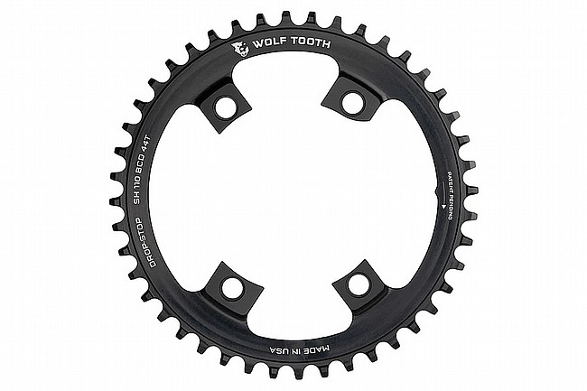 Wolf Tooth Components 110 BCD 4-Bolt Chainring For Shimano Road Cranks Drop-Stop B