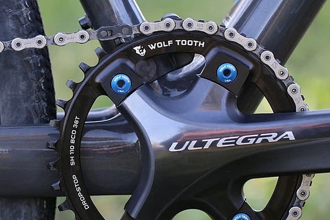 Wolf Tooth Components 110 BCD 4-Bolt Chainring For Shimano Road Cranks 