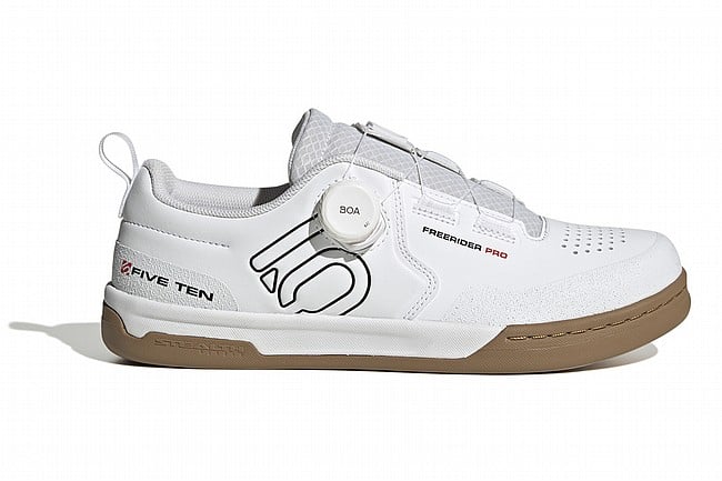Five Ten Mens Freerider Pro Boa MTB Shoe Ftwr White/Core Black/Red