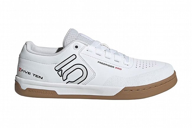 Five Ten Mens Freerider Pro Mountain Bike Shoe Ftwr White/Core Black/Red