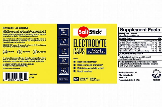 SaltStick Electrolyte Caps 