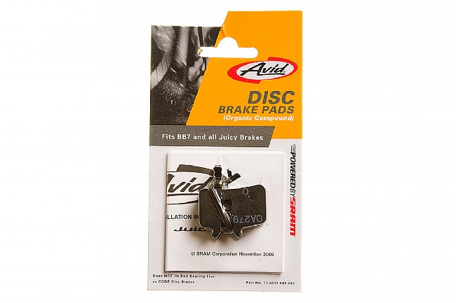 Avid BB7/Juicy Disc Brake Pads Organic Compound