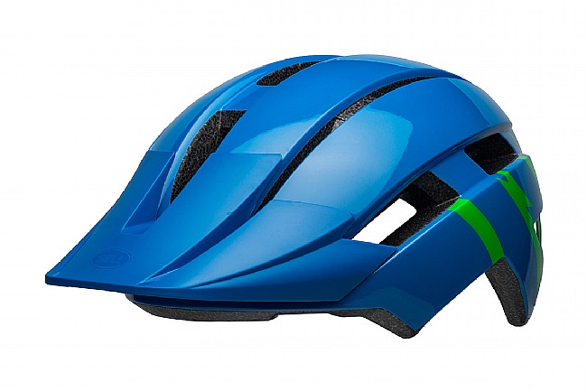 Bell Sidetrack II Youth Helmet Strike Gloss Blue/Green