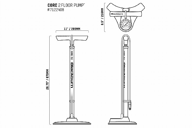 Blackburn Core 2 Floor Pump Blackburn Core 2 Floor Pump