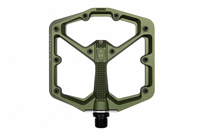 Crank Bros Stamp 7 Camo Collection Pedals Large - Dark Green