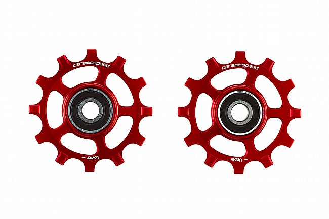 CeramicSpeed SRAM AXS Road 12s NW Pulley Wheels Red - 12T Narrow Wide