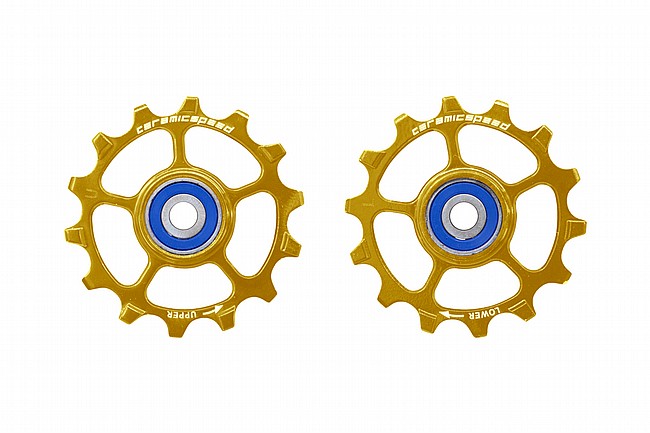 Ceramic Speed Shimano XT/XTR 12s NW Pulley Wheels Gold - 14T Narrow Wide