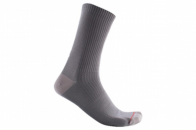 Castelli Bandito Wool 18 Sock Nickel Gray