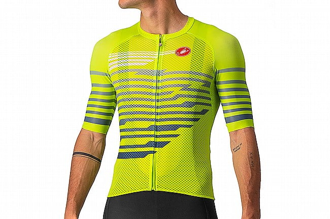 Castelli Mens Climbers 3.0 SL Jersey  Electric Lime/Blue