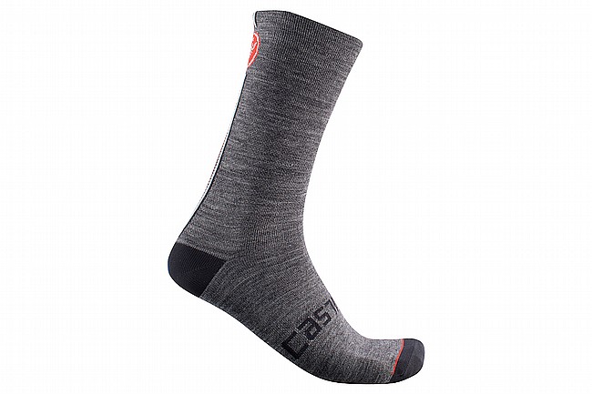 Castelli Mens Racing Stripe 18 Sock Dark Gray