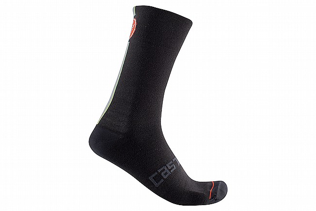 Castelli Mens Racing Stripe 18 Sock Black