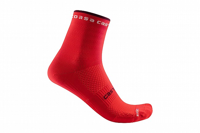 Castelli Womens Rosso Corsa 11 Sock Hibiscus