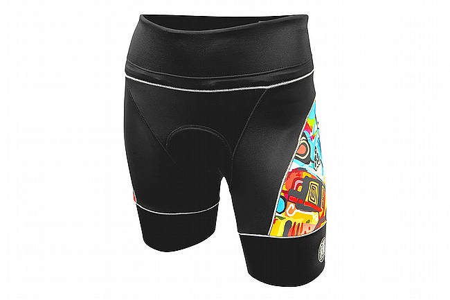De Soto Womens Riviera Tri Short Entropy of Color / Black