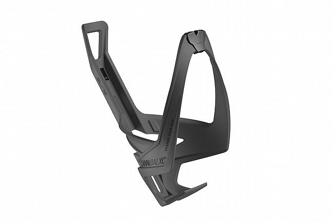 Elite Cannibal XC Bottle Cage Black Soft Touch w/Black Graphic