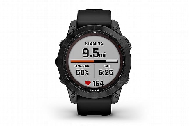 Garmin Fenix 7 Sapphire Solar Titanium GPS Watch Stamina Tracking