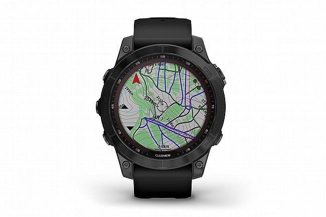 Garmin Fenix 7 Sapphire Solar Titanium GPS Watch GPS Location