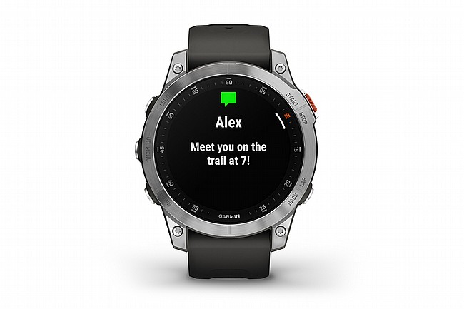 Garmin EPIX Steel GPS Watch Phone Notifications