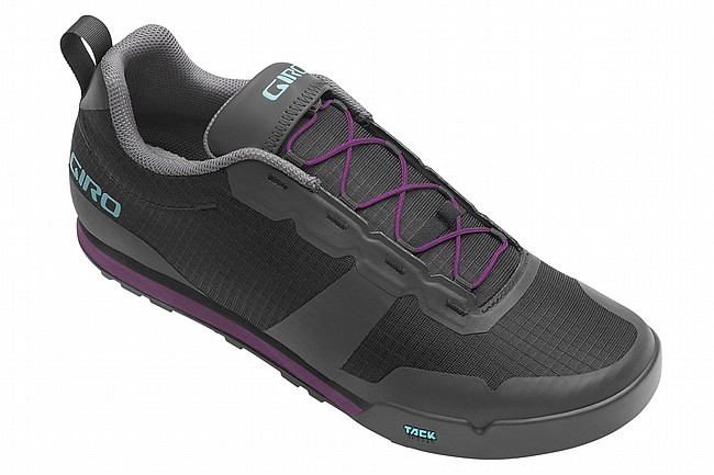 Giro Womens Tracker Fastlace MTB Shoe Black/Throwback Purple