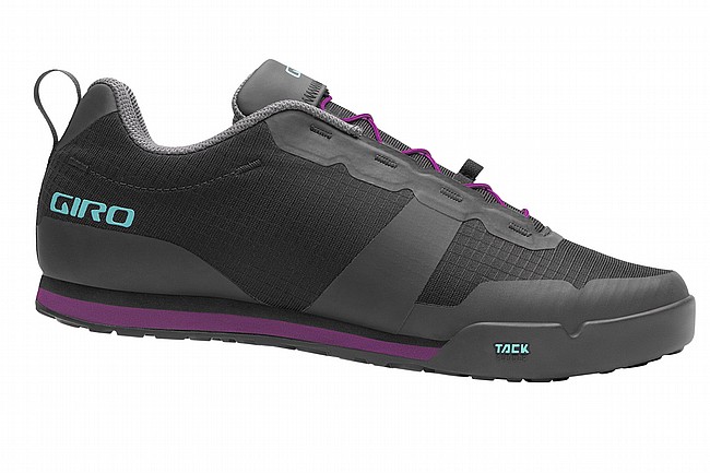 Giro Womens Tracker Fastlace MTB Shoe Black/Throwback Purple