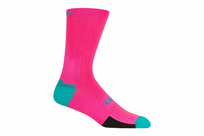 Giro HRC Team Sock Neon Pink / Teal