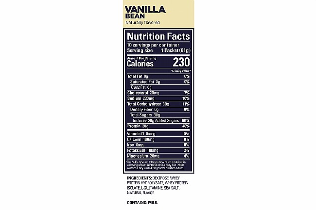 GU Roctane Protein Recovery (Box of 10) Vanilla Bean