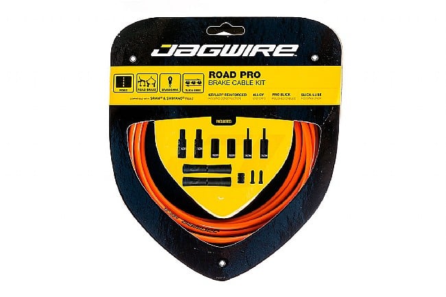 Jagwire Road Pro Polished Brake Cable Kit Orange - Sram/Shimano