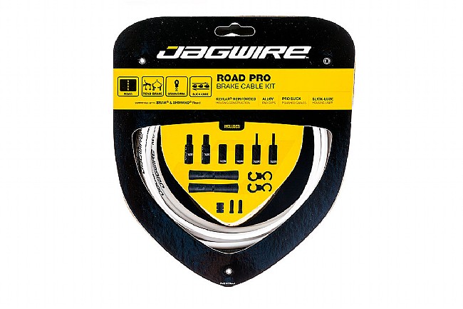 Jagwire Road Pro Polished Brake Cable Kit White - Sram/Shimano