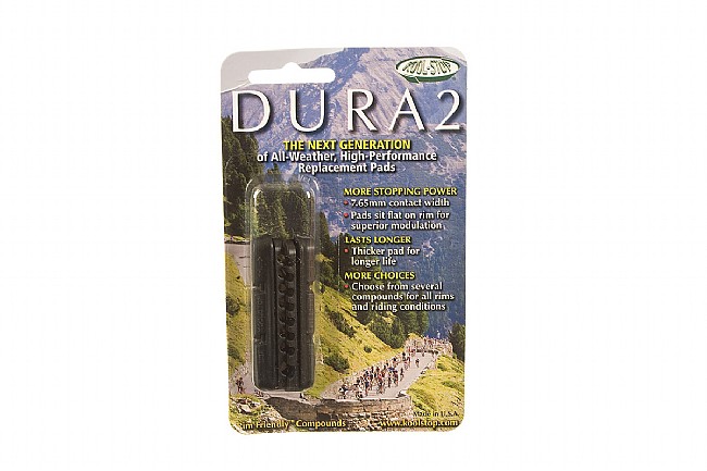 Kool Stop Dura 2 Shimano-Type Brake Inserts Black - Dry Conditions