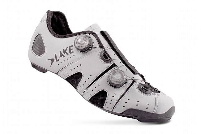 Lake CX241-X Wide Road Shoe Reflective Silver / Grey