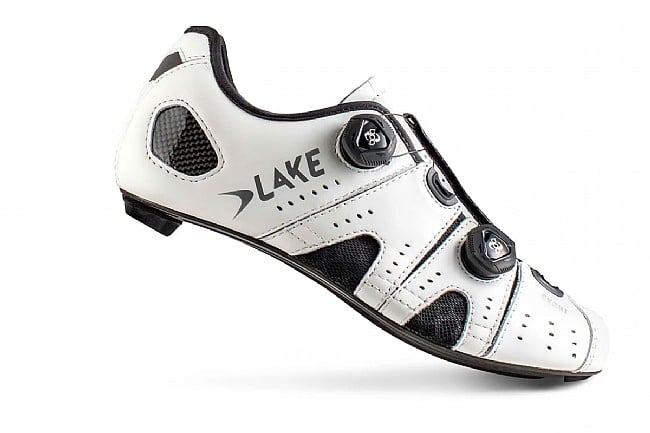 Lake CX241-X Wide Road Shoe White/Silver