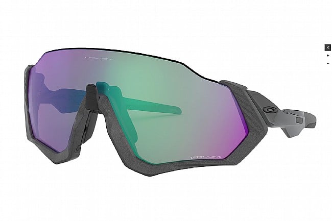 Oakley Flight Jacket Sunglasses Matte Steel - PRIZM Road Jade