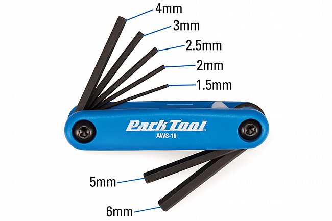 Park Tool AWS-10 Folding Hex Set 