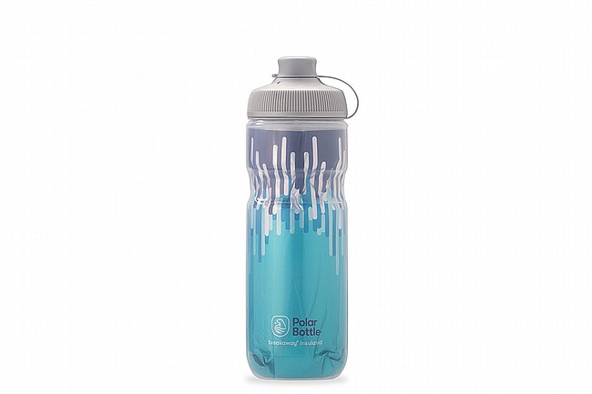 Polar Bottle Breakaway Muck Insulated 20oz Water Bottle Zipper - Slate Blue/Turquoise 