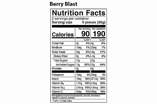 PROBAR Bolt Energy Chew (Box of 12) Berry Blast (with Caffeine)