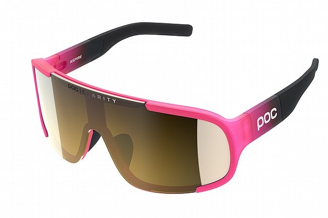 POC Aspire Sunglasses Fluor. Pink/Black Translucent-Violet/Gold Mirror