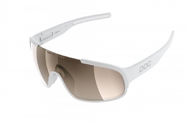 POC Crave Sunglasses Hydrogen White - Brown Silver Mirror
