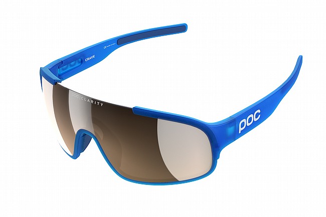 POC Crave Sunglasses Opal Blue Translucent-Brown/Silver Mirror