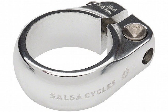 Salsa Lip-Lock Seatpost Collar Silver