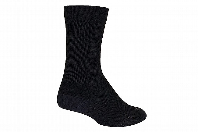 Sock Guy SGX 6 Inch Wool Sock Black
