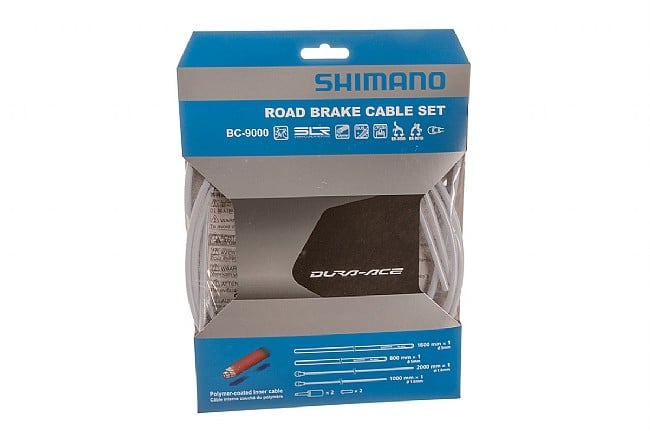 Shimano Polymer Coated Brake Cable Set White