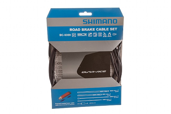 Shimano Polymer Coated Brake Cable Set Black
