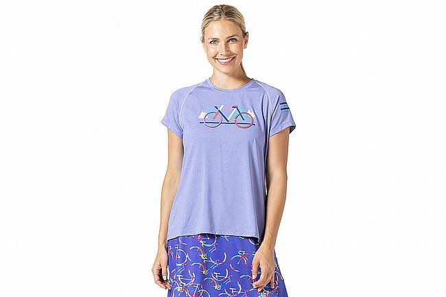 Terry Womens Tech Tee Flow Iris/Block