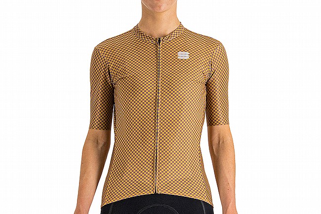 Sportful Womens Checkmate Jersey Gold Mauve