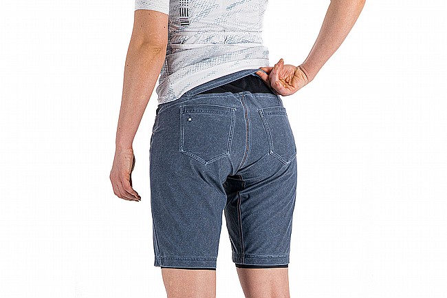 Sportful Womens Indigo Giara Overshort Blue Denim Delave