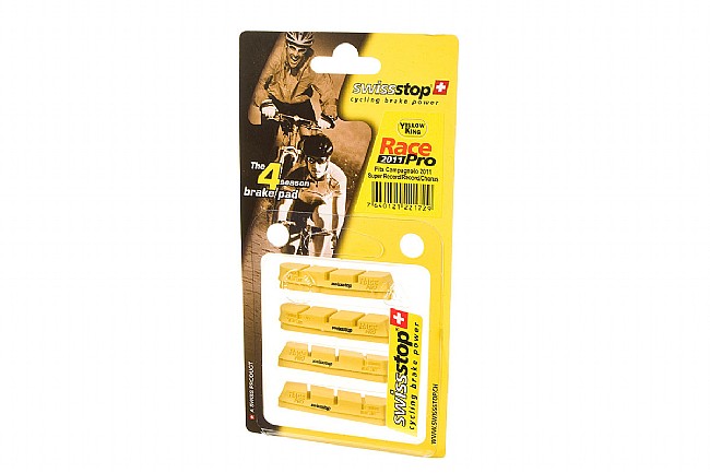 SwissStop RacePro Campy Brake Pads - Yellow Carbon SwissStop RacePro Campy Brake Pads - Yellow (Carbon)