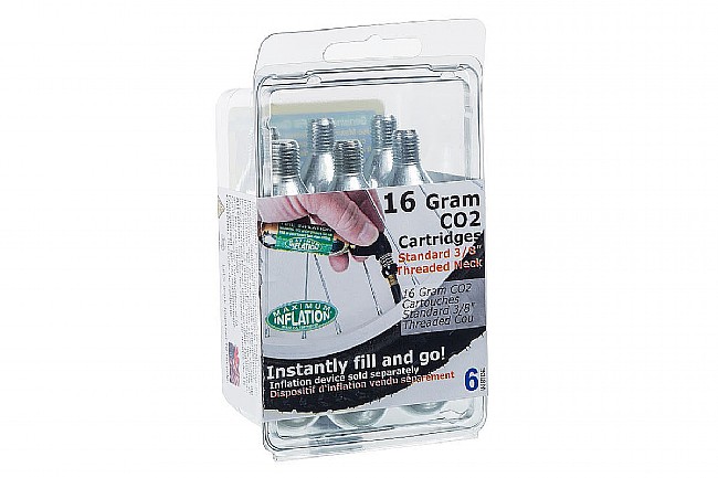 WesternBikeworks 16g Threaded CO2 Cartridge (6-Pack) BikeTiresDirect 16g Threaded CO2 Cartridge (6-Pack)